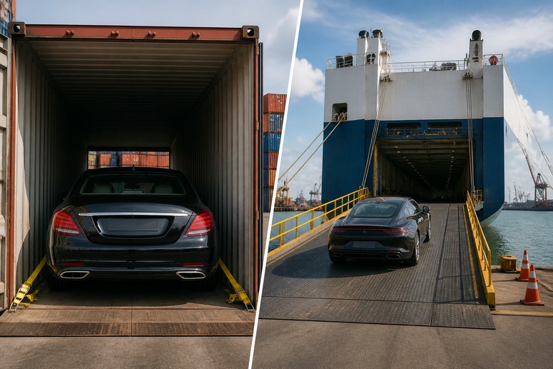 Container versus RoRo shipping comparison